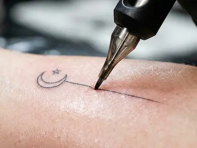 Minimalist and fine line tattoo in Hanoi